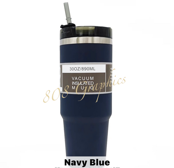 30 Oz. Skinny/Tall Powder Coated - Engraved-  Tumbler