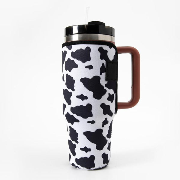 Cow Print - 40oz Tumbler Neoprene Sleeve