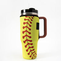 Softball- 40oz Tumbler Neoprene Sleeve