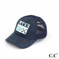 C.C Lake Life Patch Criss-Cross Pony Cap