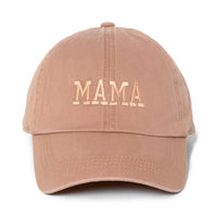 Monochromatic MAMA Embroidered Baseball Cap