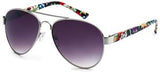 Giselle Aviator Floral Pattern Sunglasses