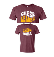 Cheerleader & Cheermama matching shirt sets