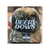 Deer Down American Flag Embroidered Hat- Richardson 112