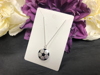 SHE DID - SOCCERBALL PENDANT NECKLACE